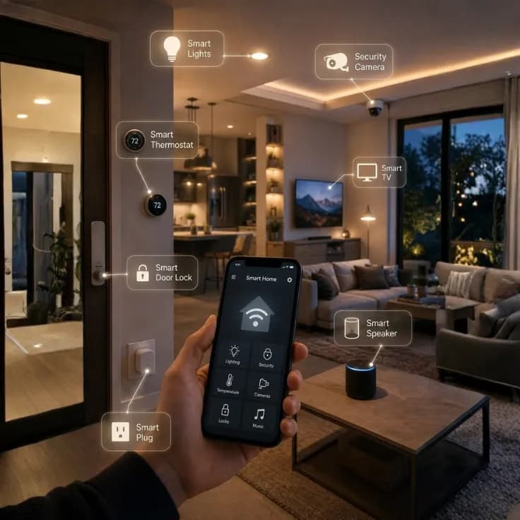 Smart Living and Home Automation Lighting Climate Control
